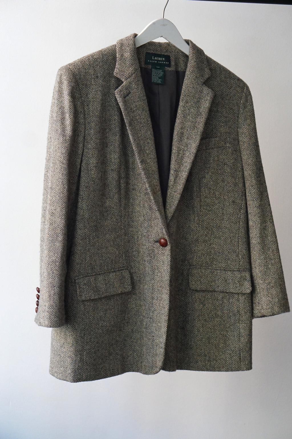 Ralph Lauren Herringbone Wool Coat