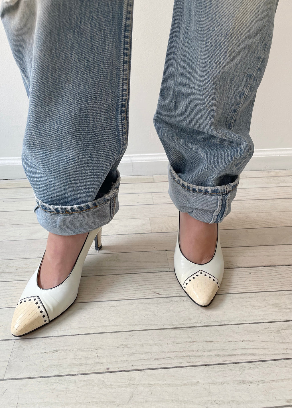 YSL Snakeskin Heels