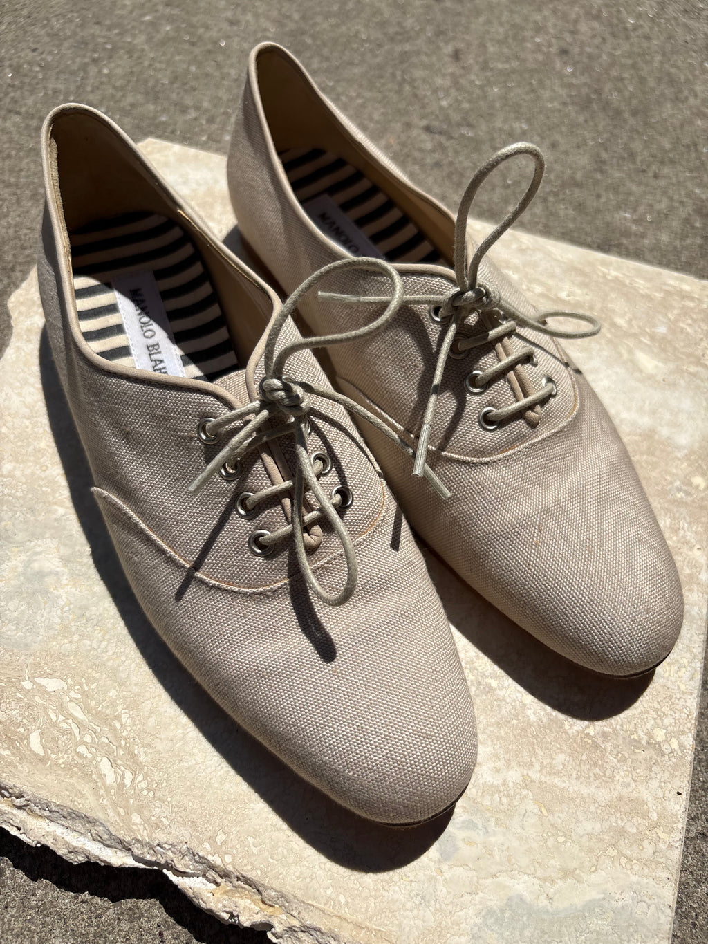 Manolo Blahnik Lace Up Shoes