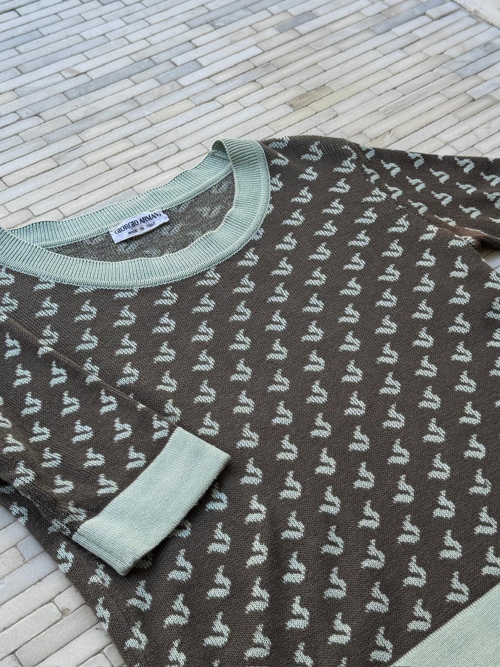 Armani Short Sleeve Sweater