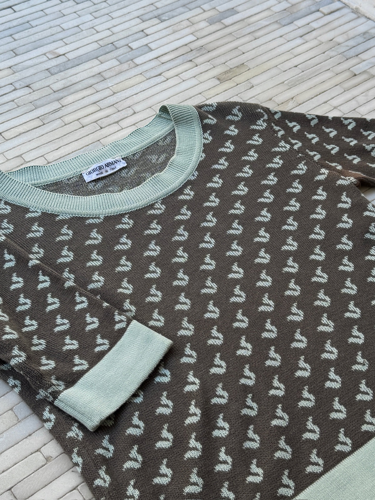 Armani Short Sleeve Sweater