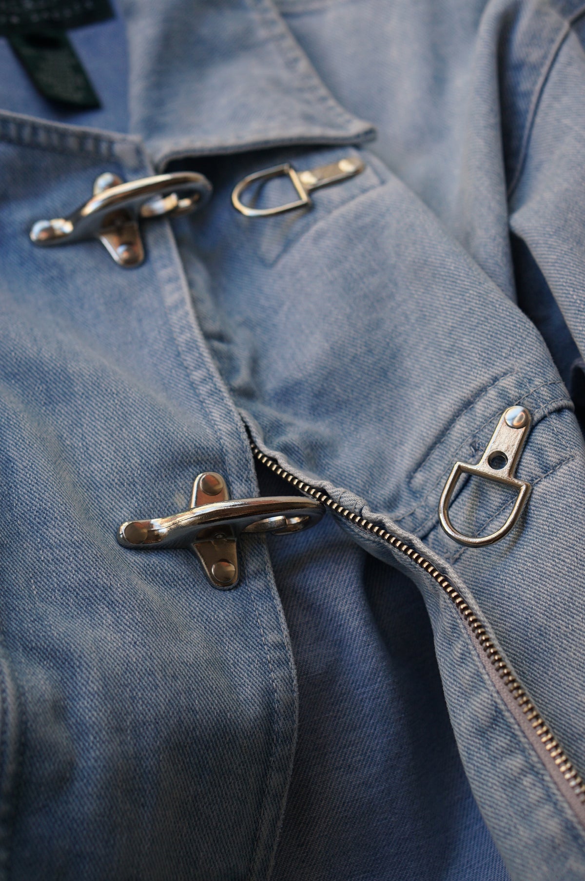 1990s Ralph Lauren Toggle Denim Jacket
