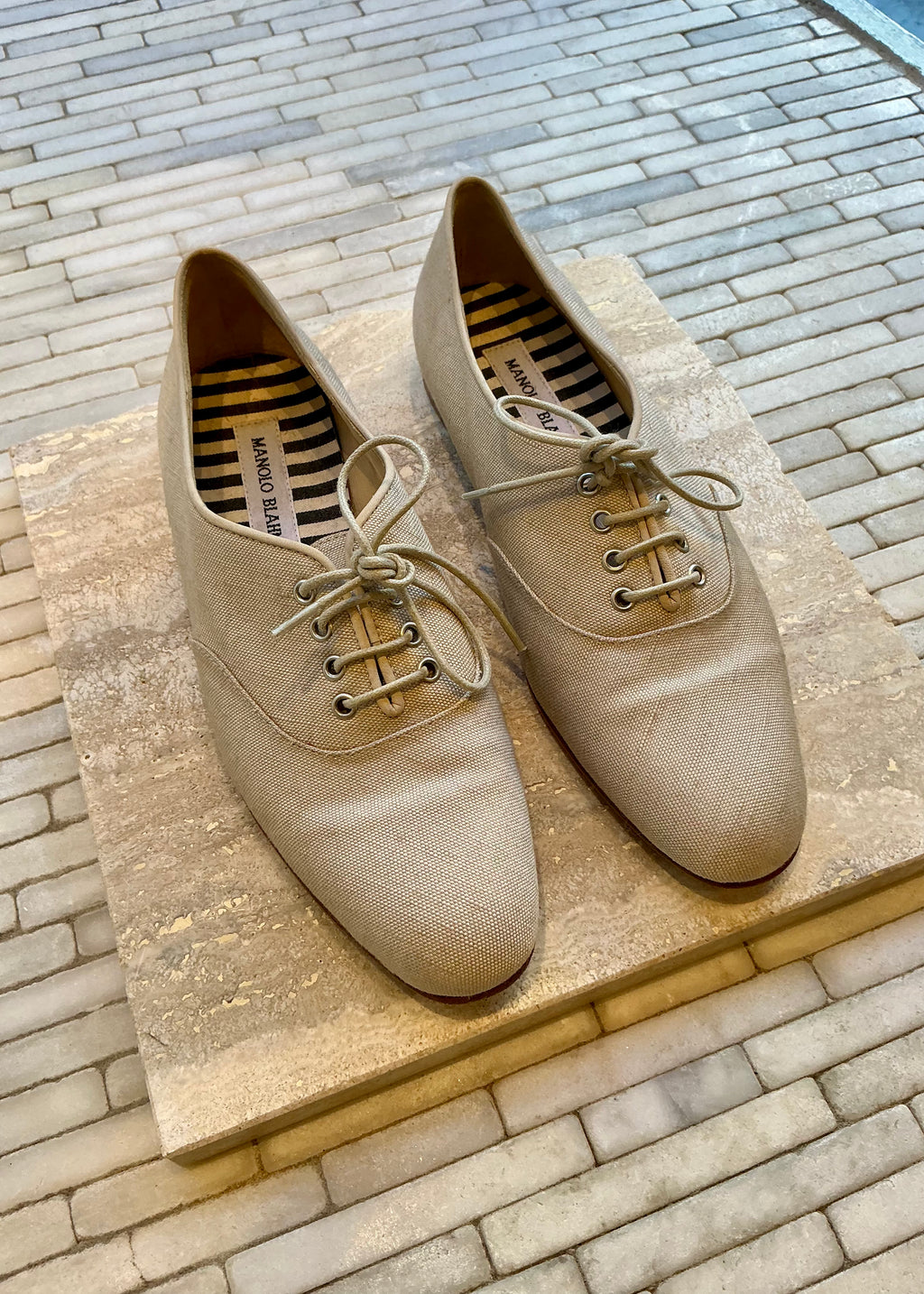 Manolo Blahnik Lace Up Shoes
