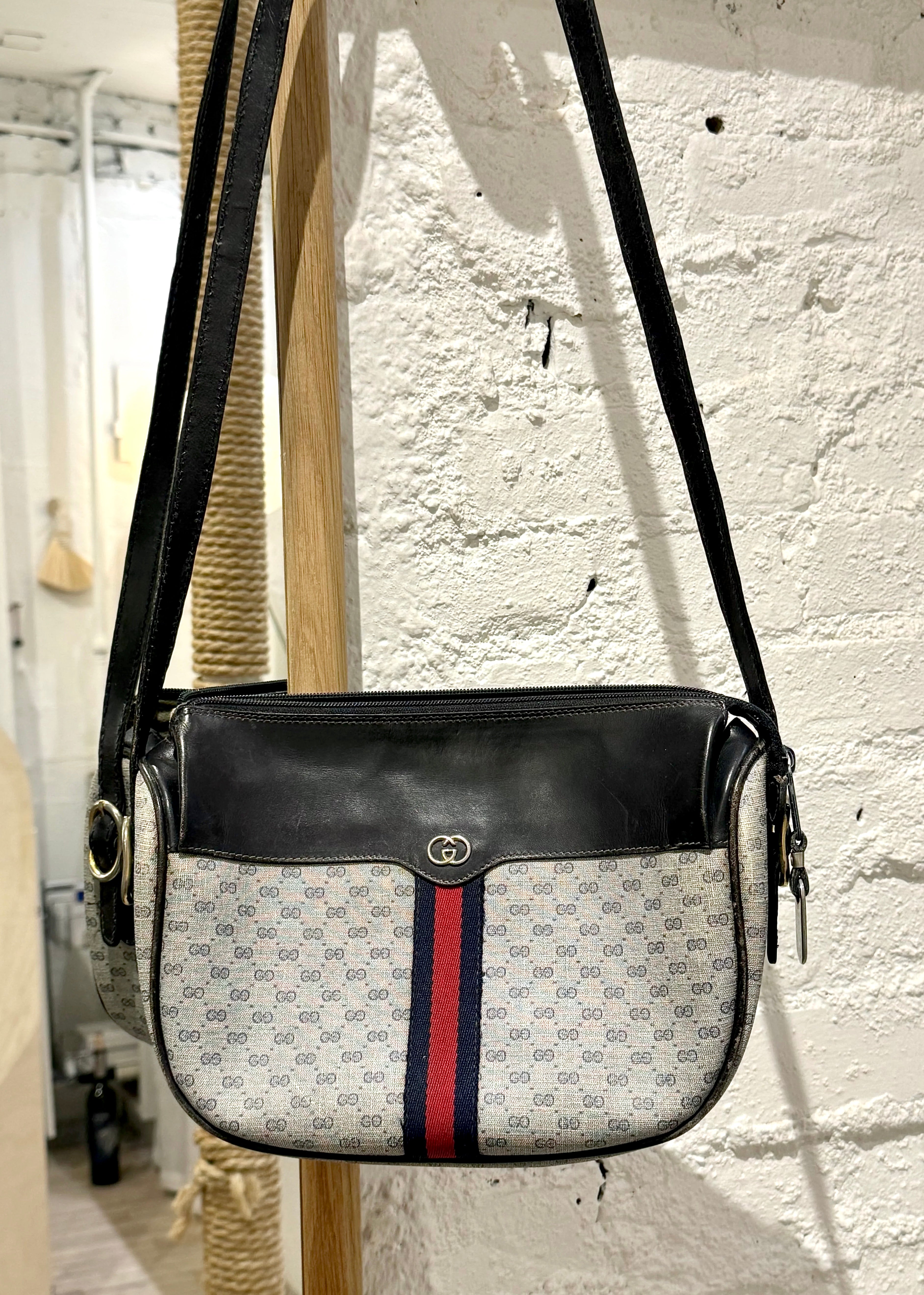 Vintage Gucci Navy Bag
