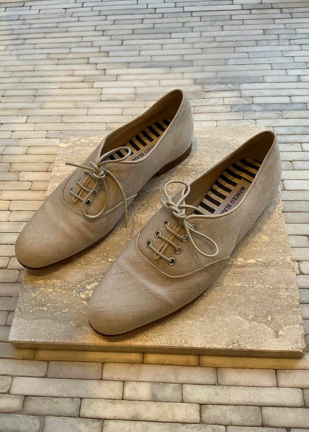 Manolo Blahnik Lace Up Shoes
