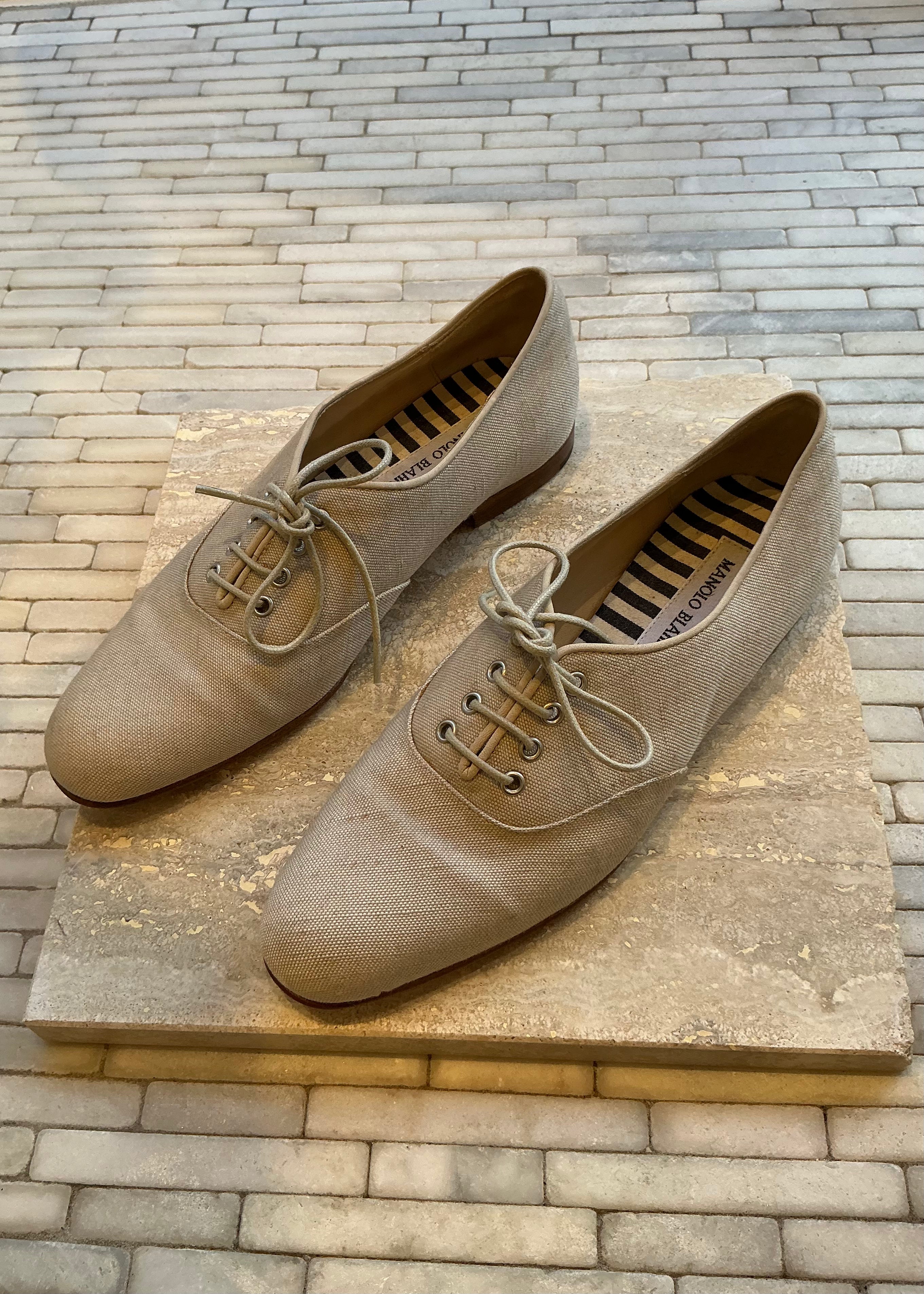 Manolo Blahnik Lace Up Shoes