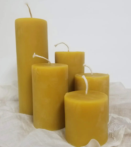Beeswax Pillar Candle 3” x 6”