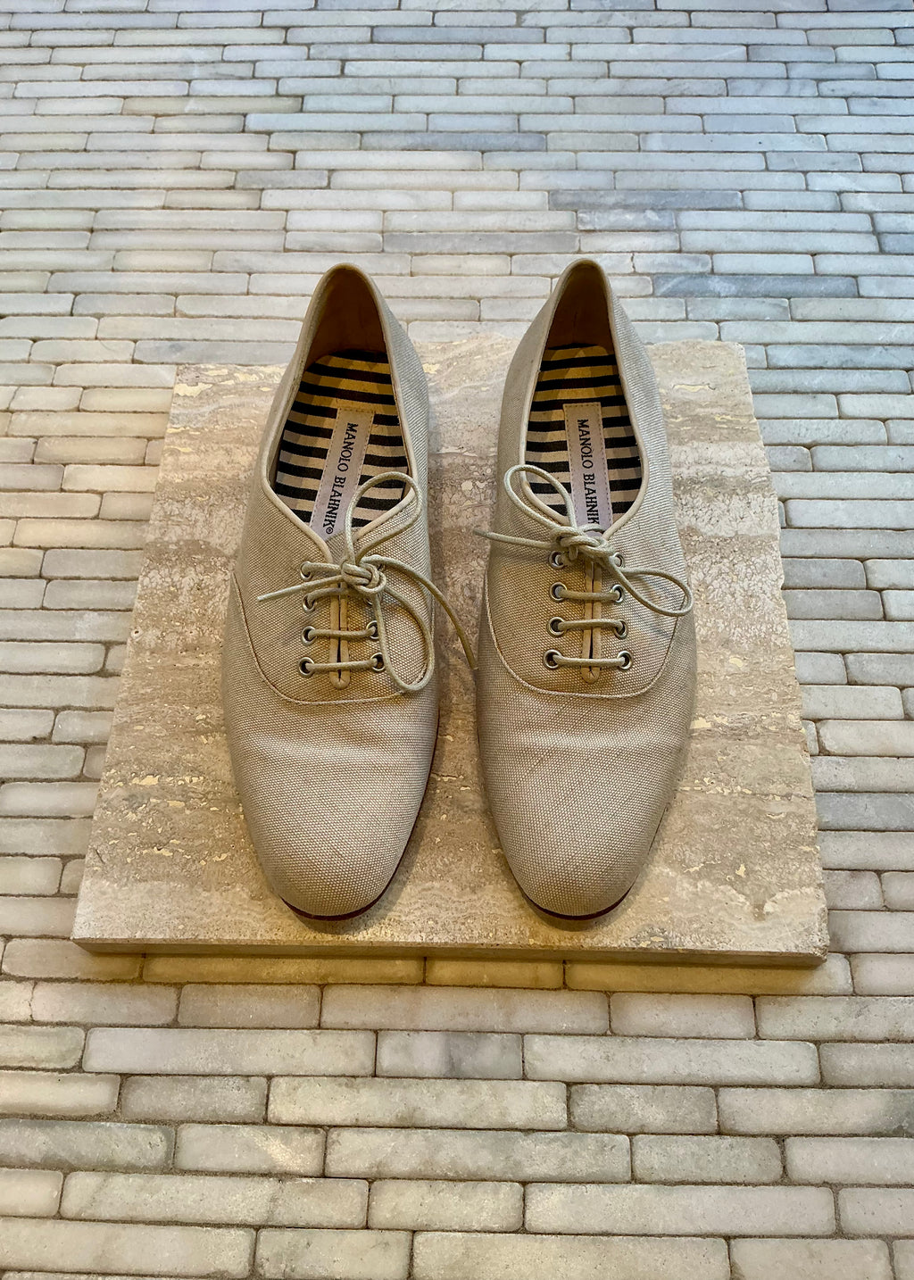 Manolo Blahnik Lace Up Shoes