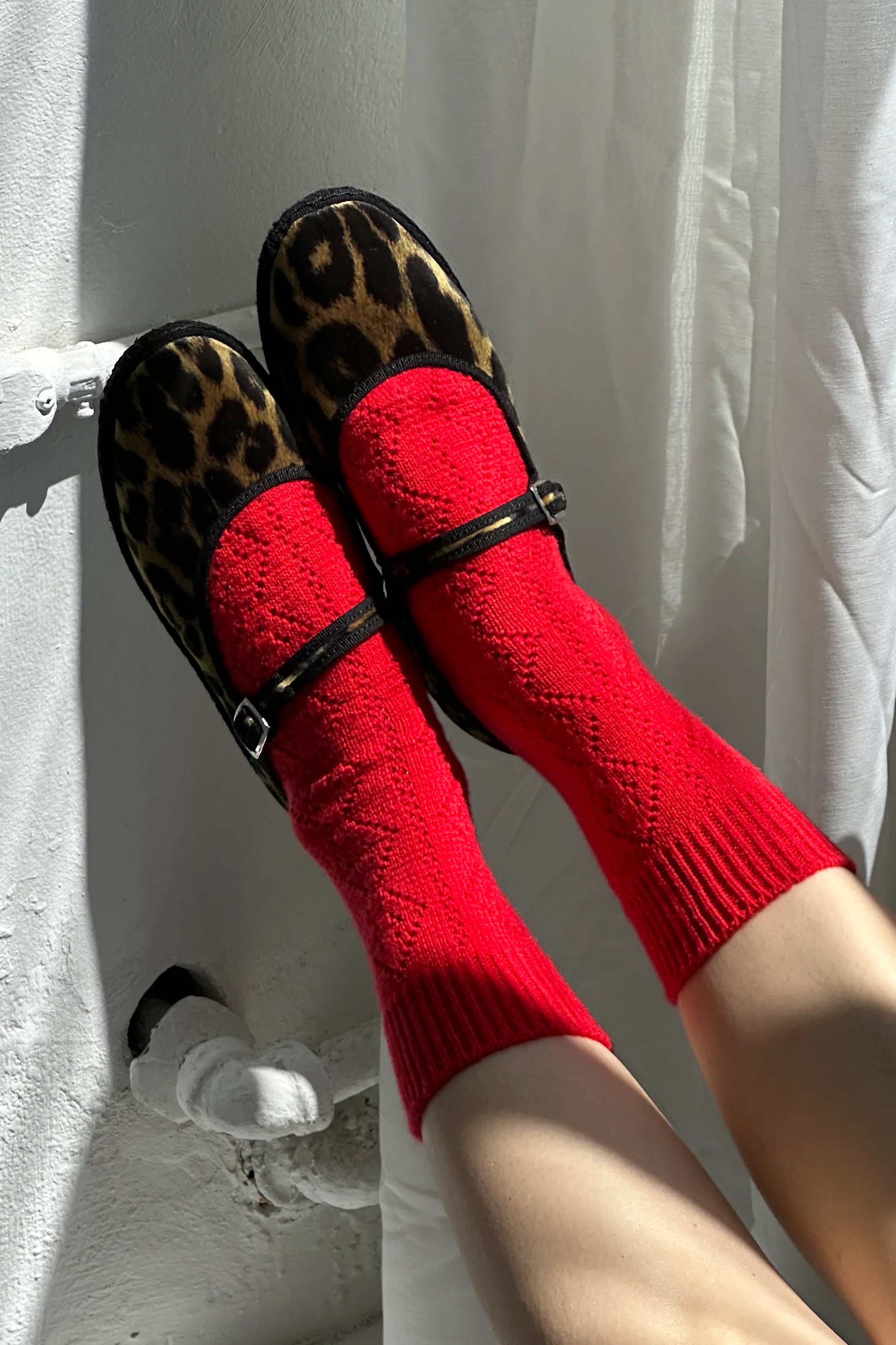 Cashmere Pointelle Socks