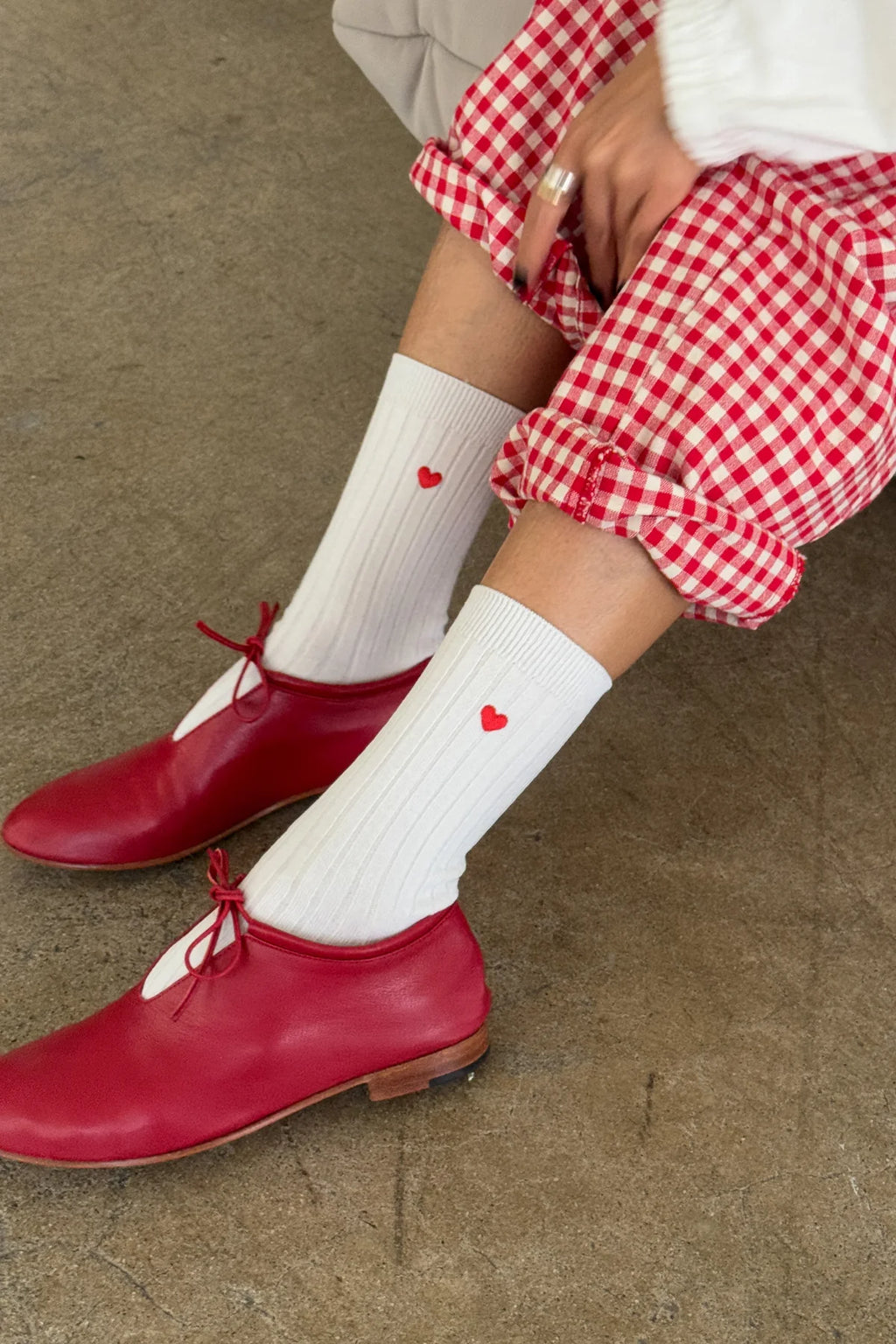 Le Bon Shoppe Embroidered Her Socks