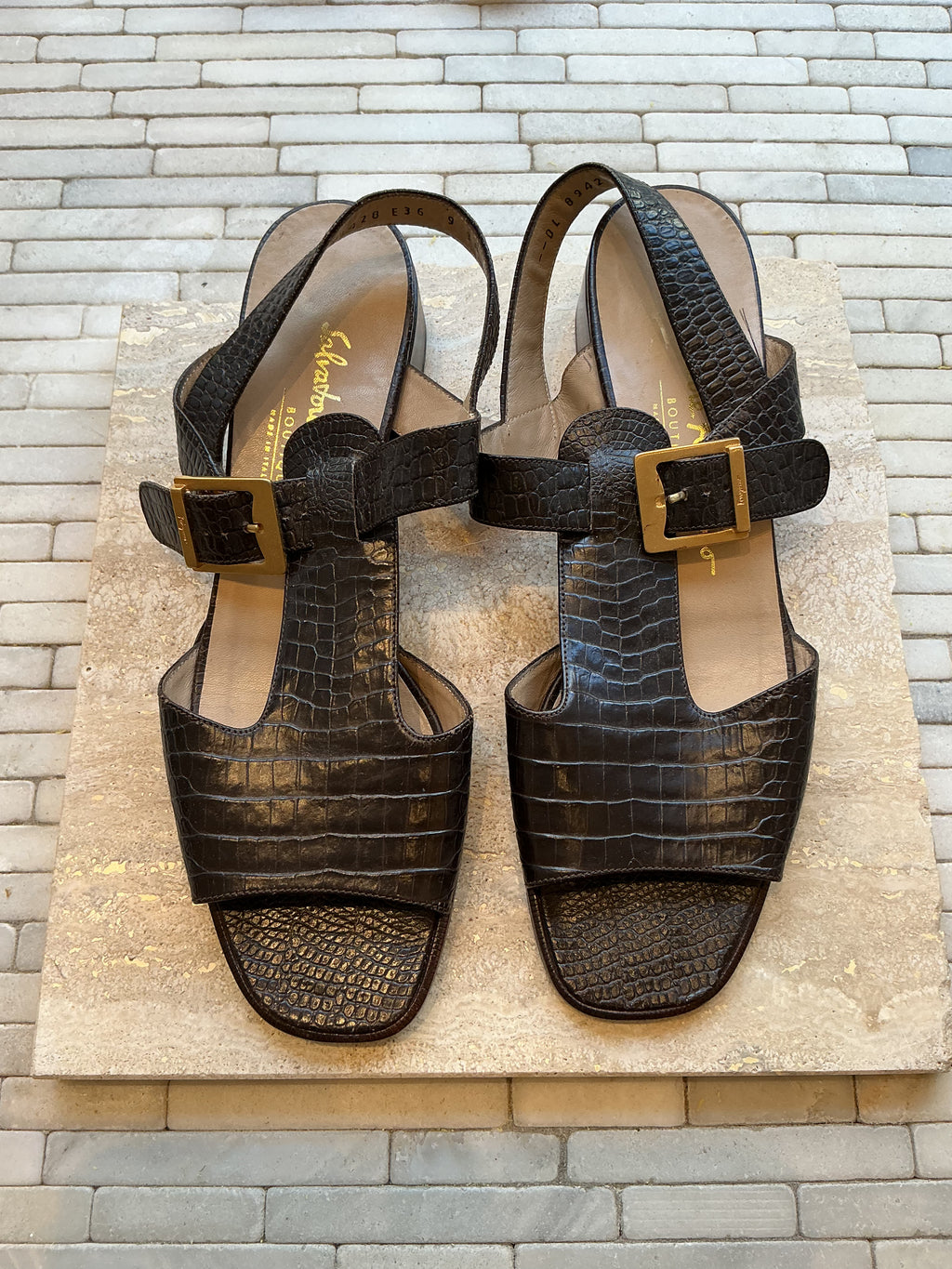 Ferragamo T Strap Sandal