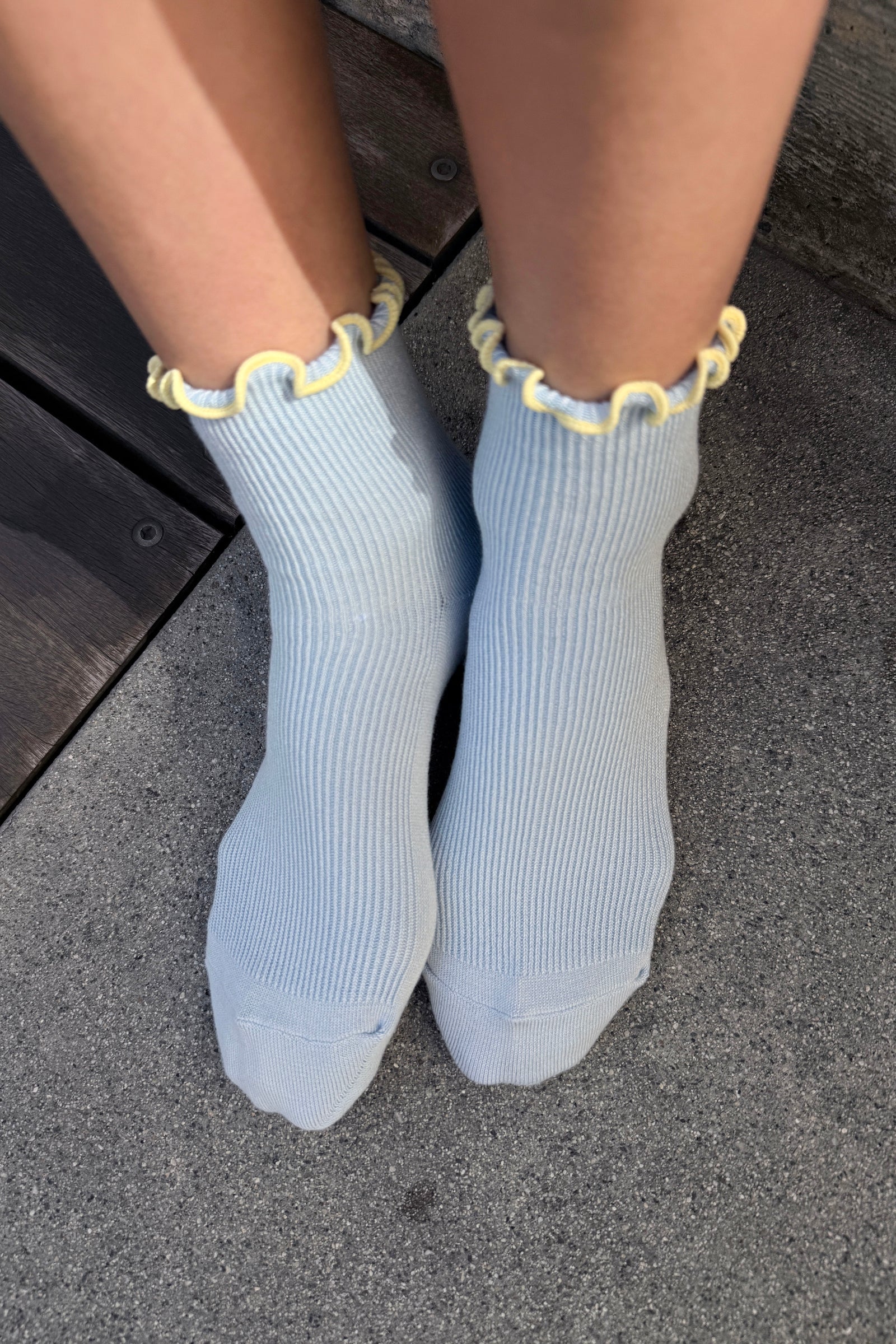 Le Bon Shoppe Petite Ruffled Modal Socks