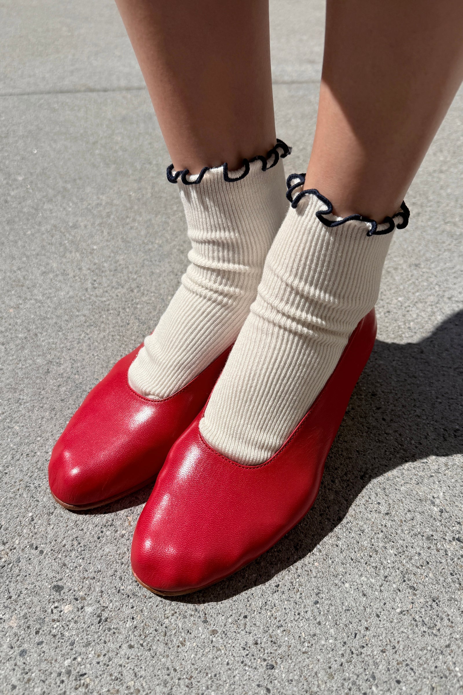 Le Bon Shoppe Petite Ruffled Modal Socks