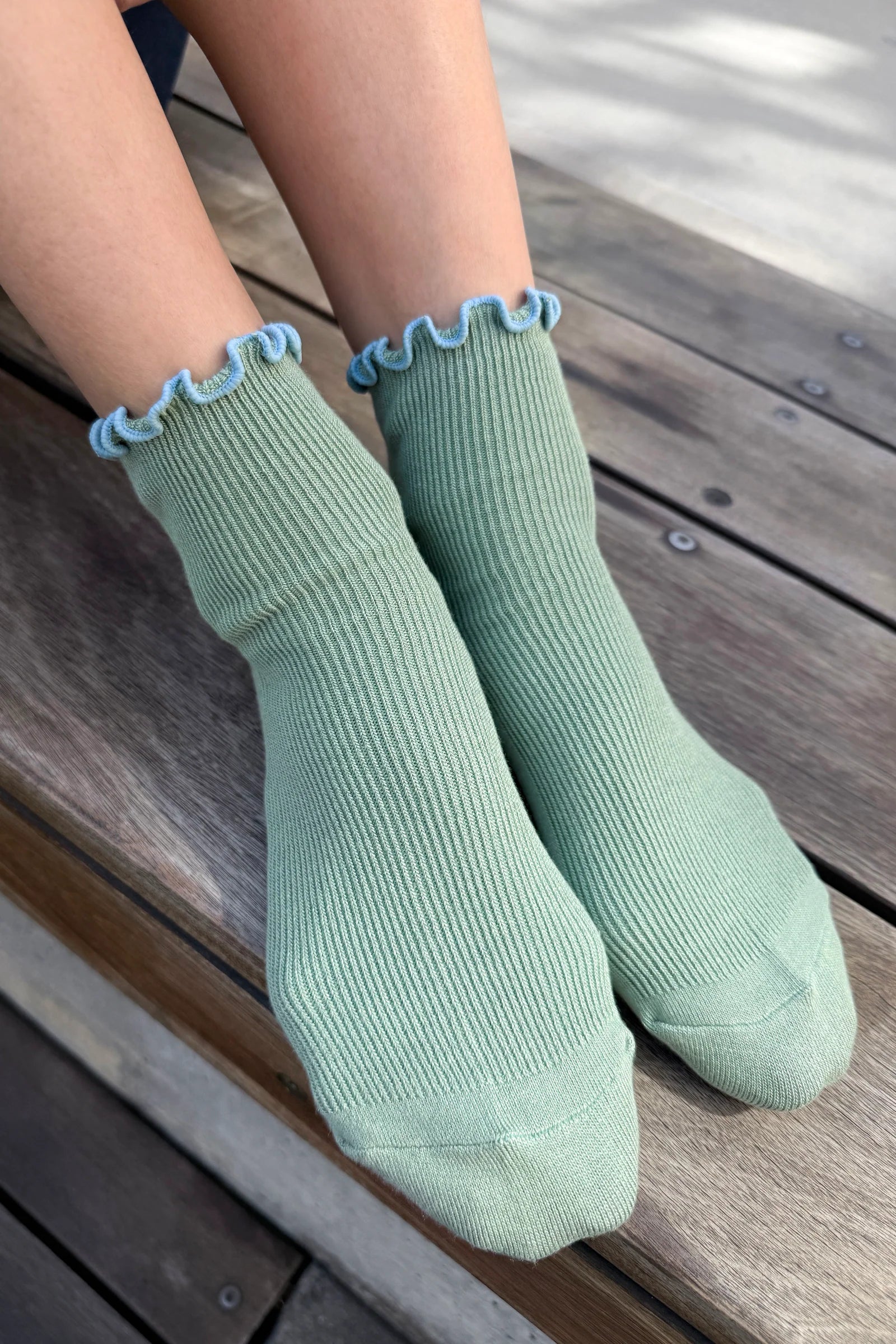 Le Bon Shoppe Petite Ruffled Modal Socks