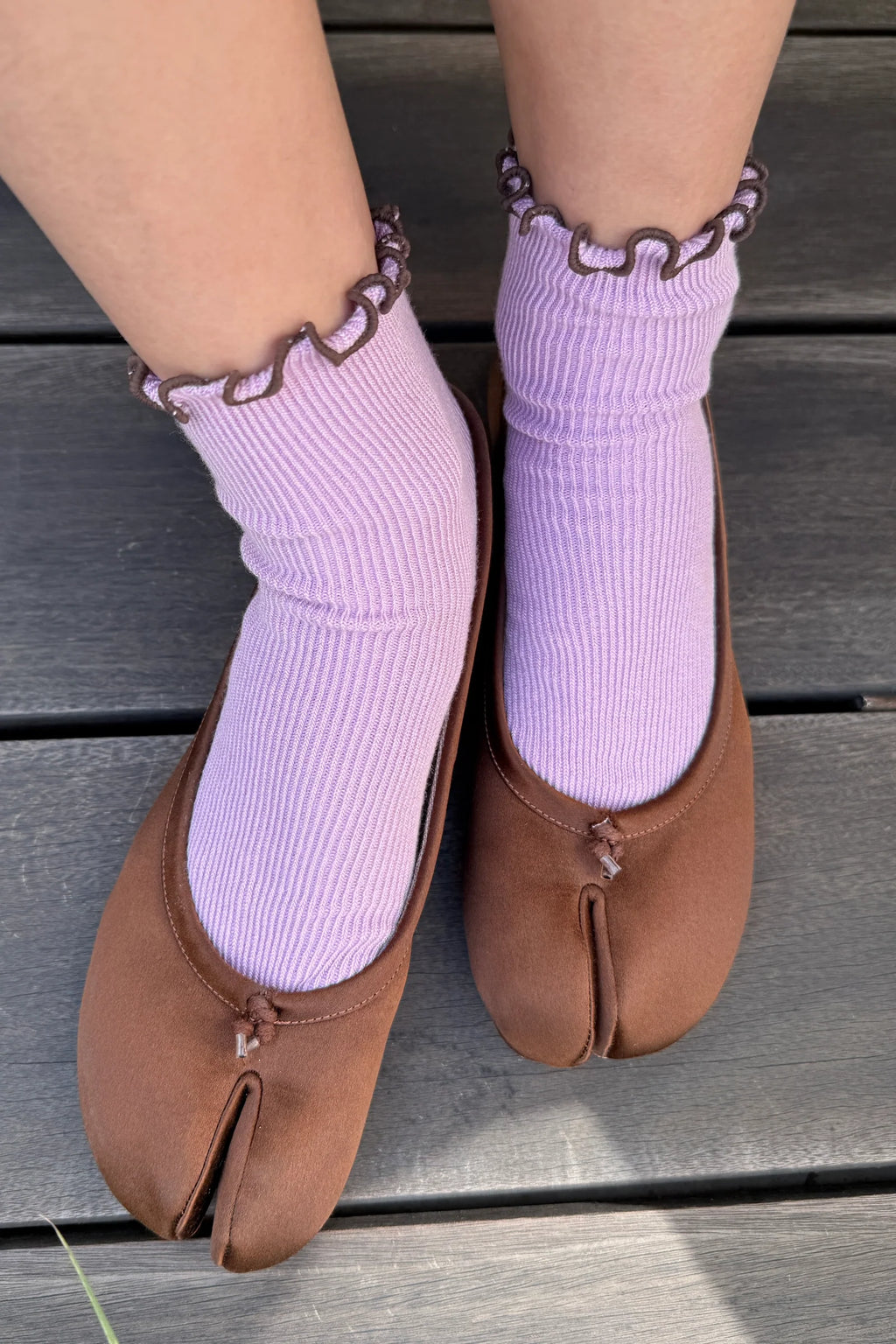 Le Bon Shoppe Petite Ruffled Modal Socks