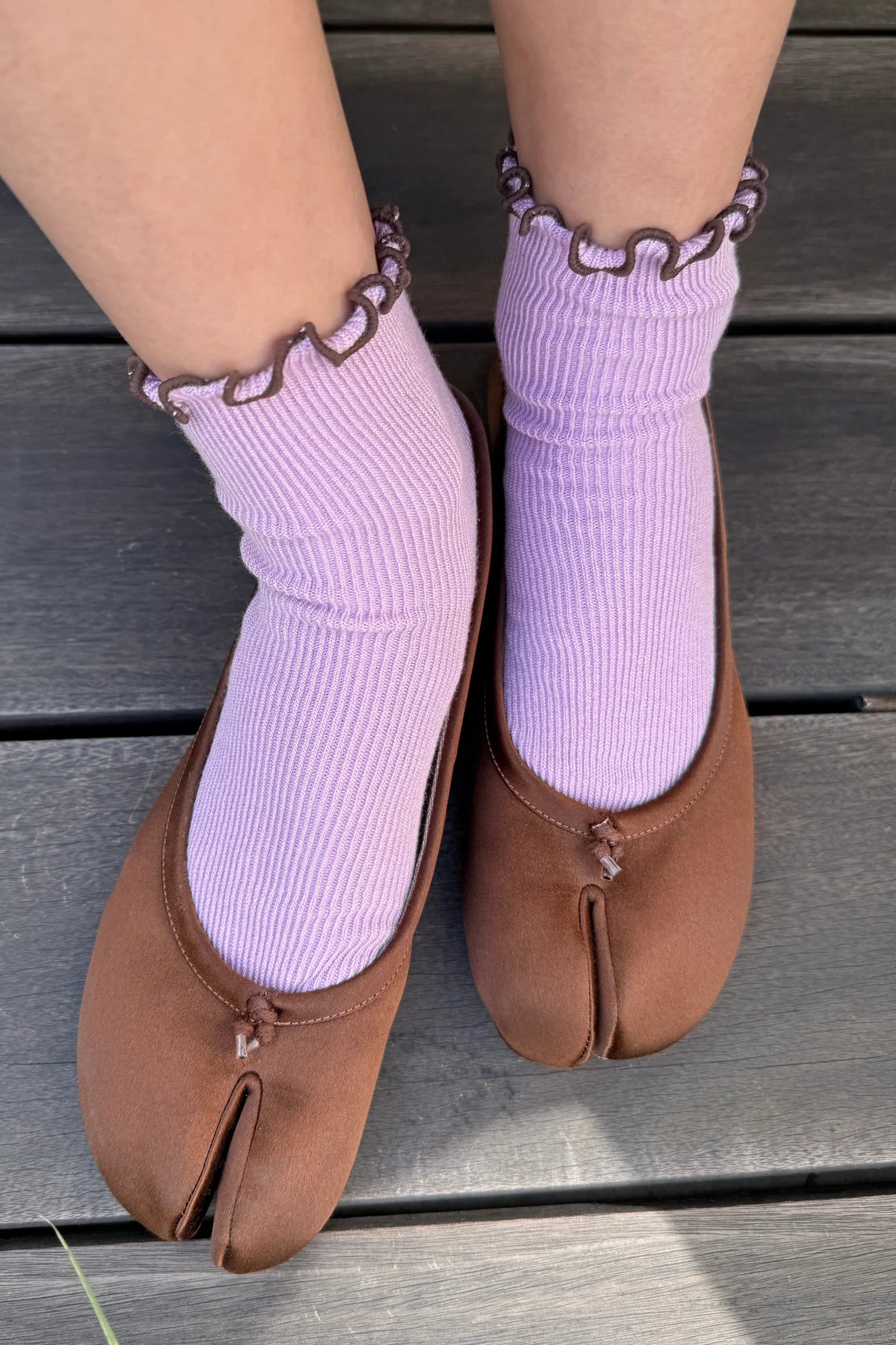 Le Bon Shoppe Petite Ruffled Modal Socks