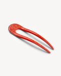 Machete French Hair Pin in Poppy