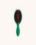 Machete Travel Hair Brush in Malachite