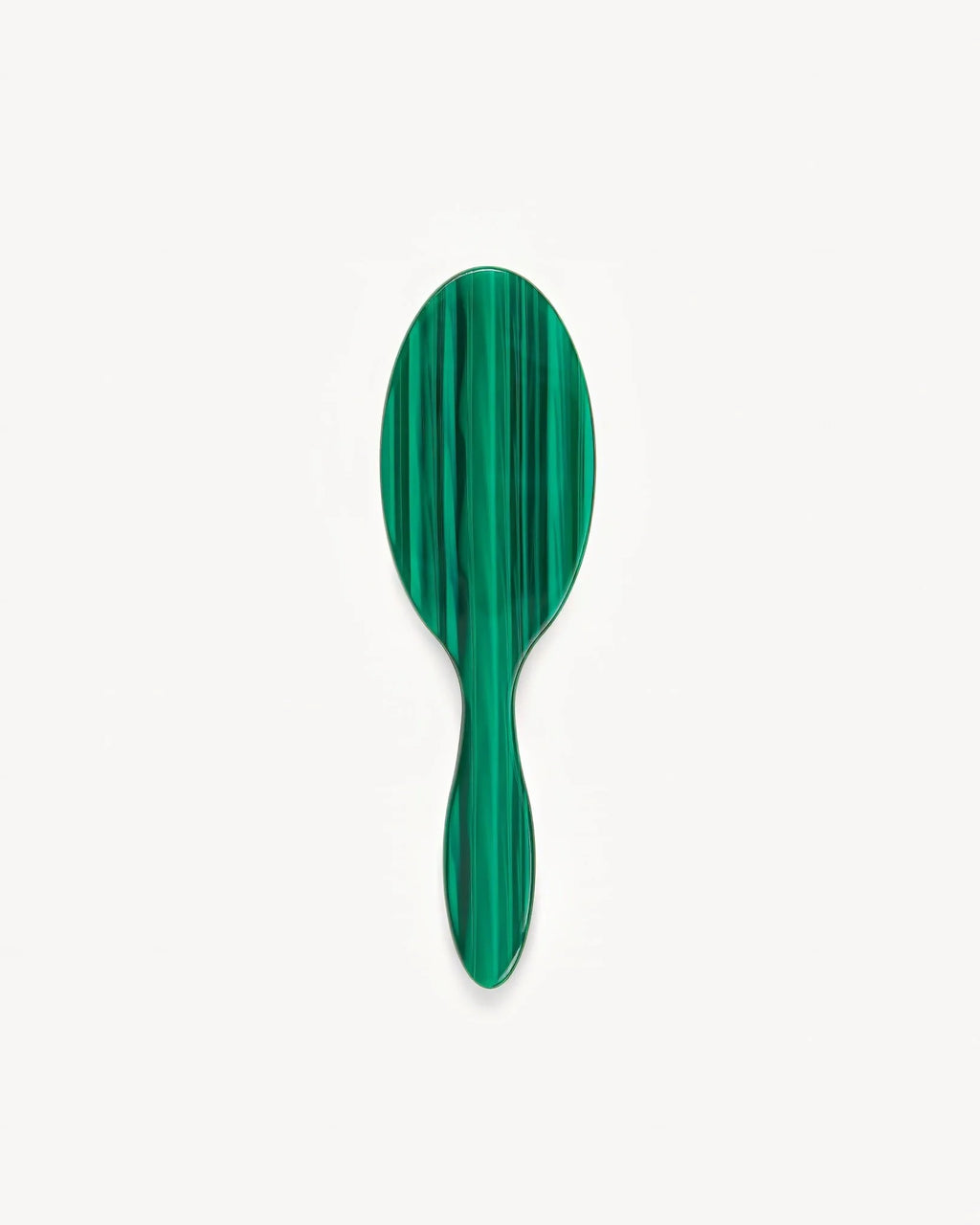 Machete Travel Hair Brush in Malachite