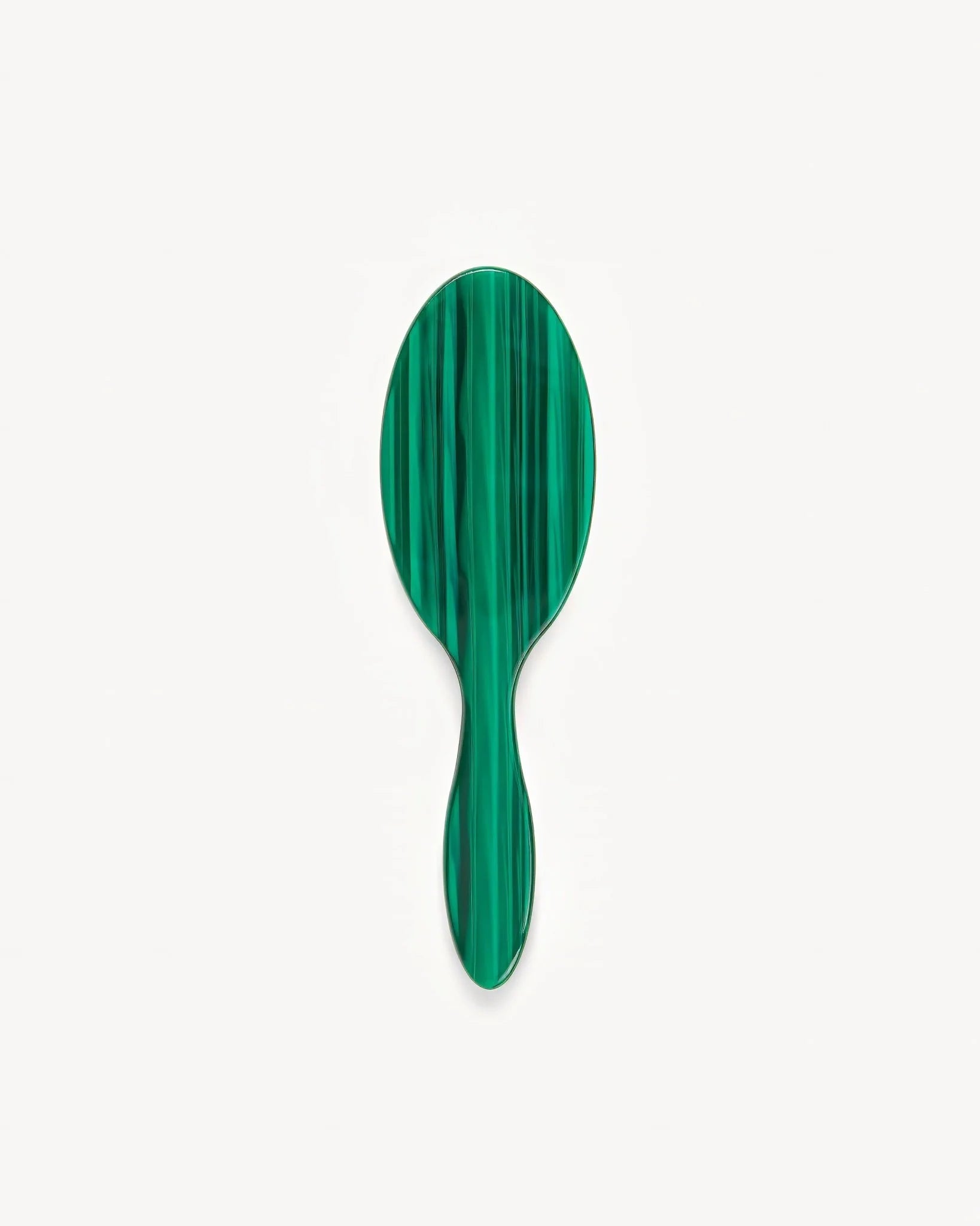 Machete Travel Hair Brush in Malachite