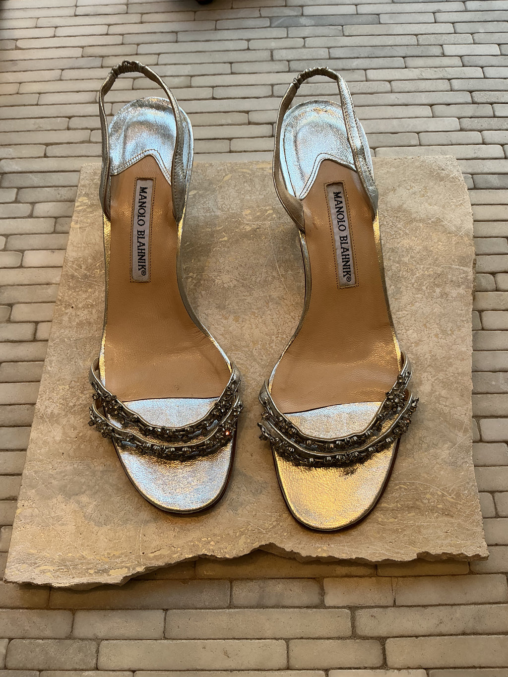Manolo Blahnik Beaded Heels