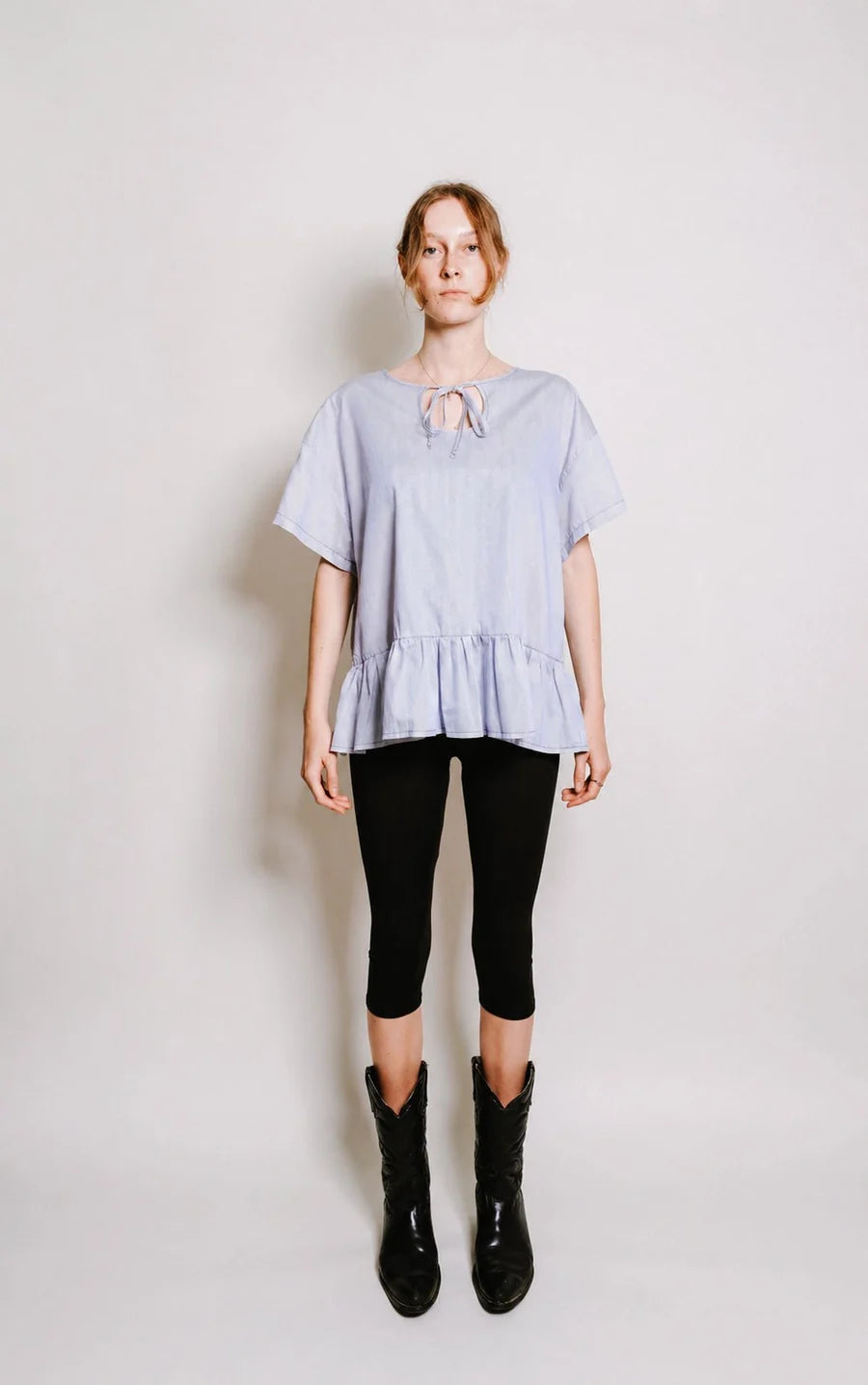 Et Tigre Evan Blouse Blue + White Stripe