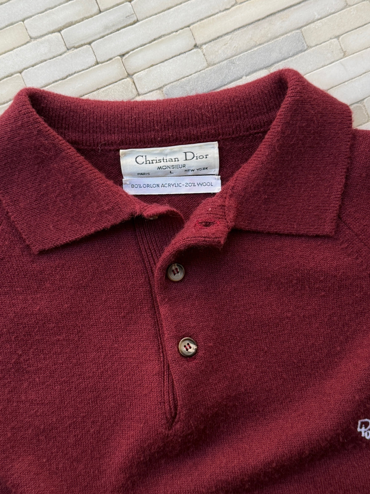 Christian Dior Polo Sweater