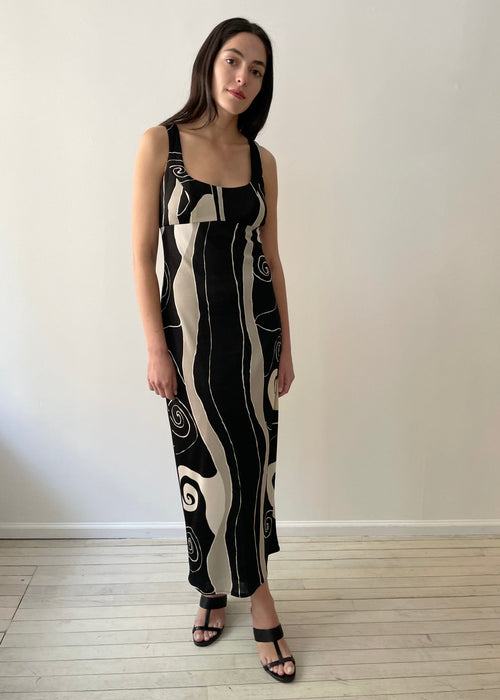 Black Swirl Dress