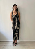 Vintage Black Swirl Dress