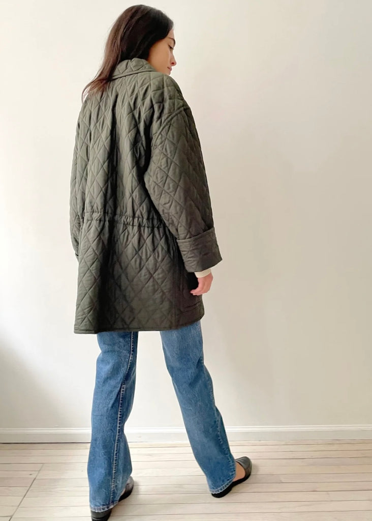 Vintage Silk Escada Quilted Jacket
