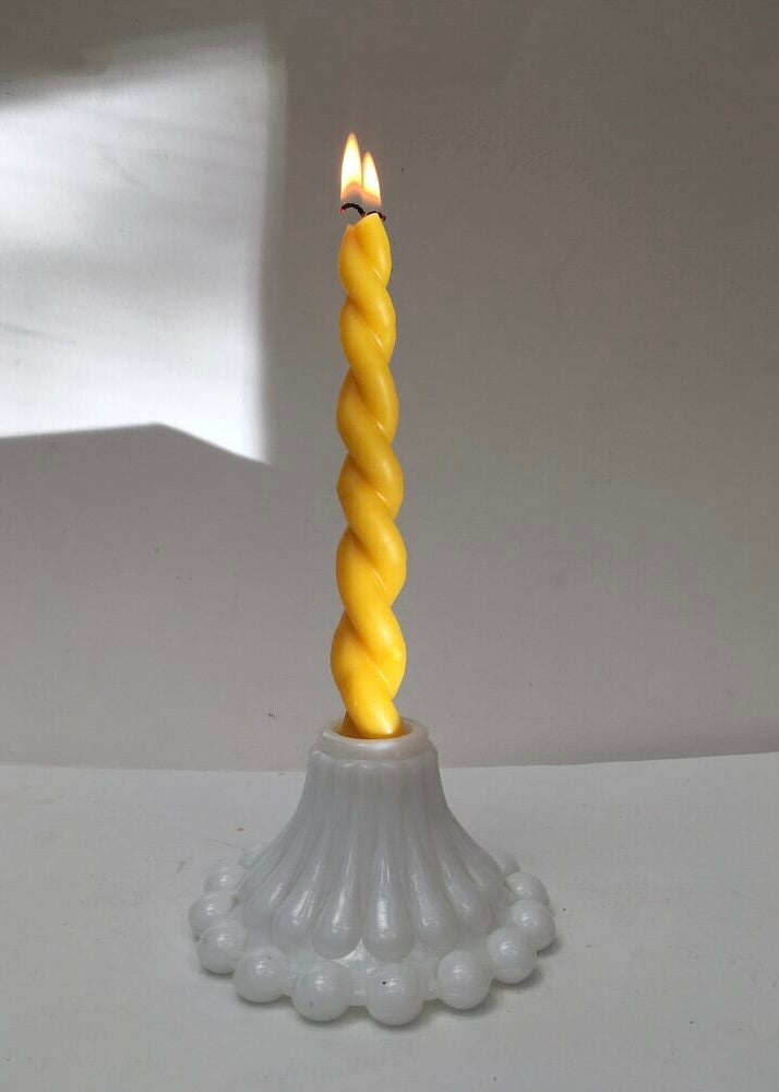 Twin Flame Beeswax Candle