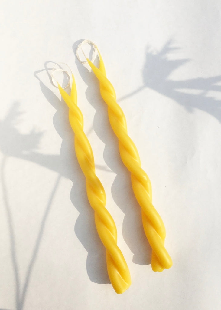 Twin Flame Beeswax Candle