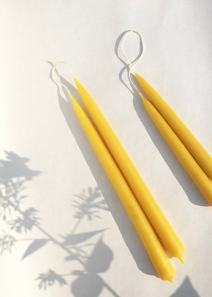 Hand Dipped Beeswax Tapers