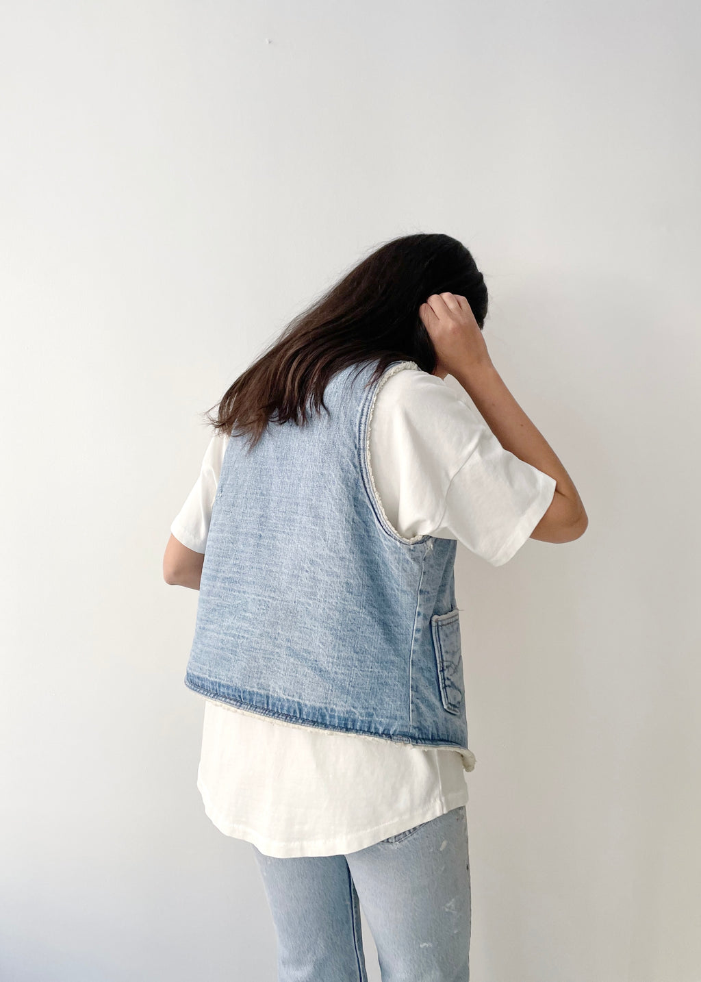 Levi's Denim Shearling Vest