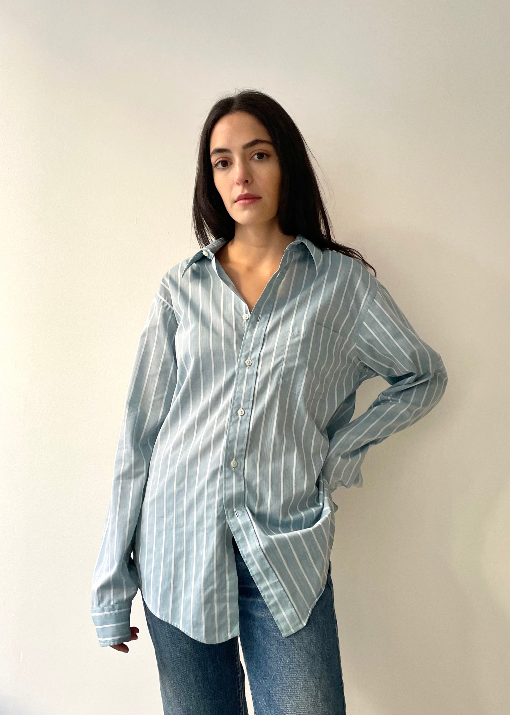 Dior Stripe Button Up