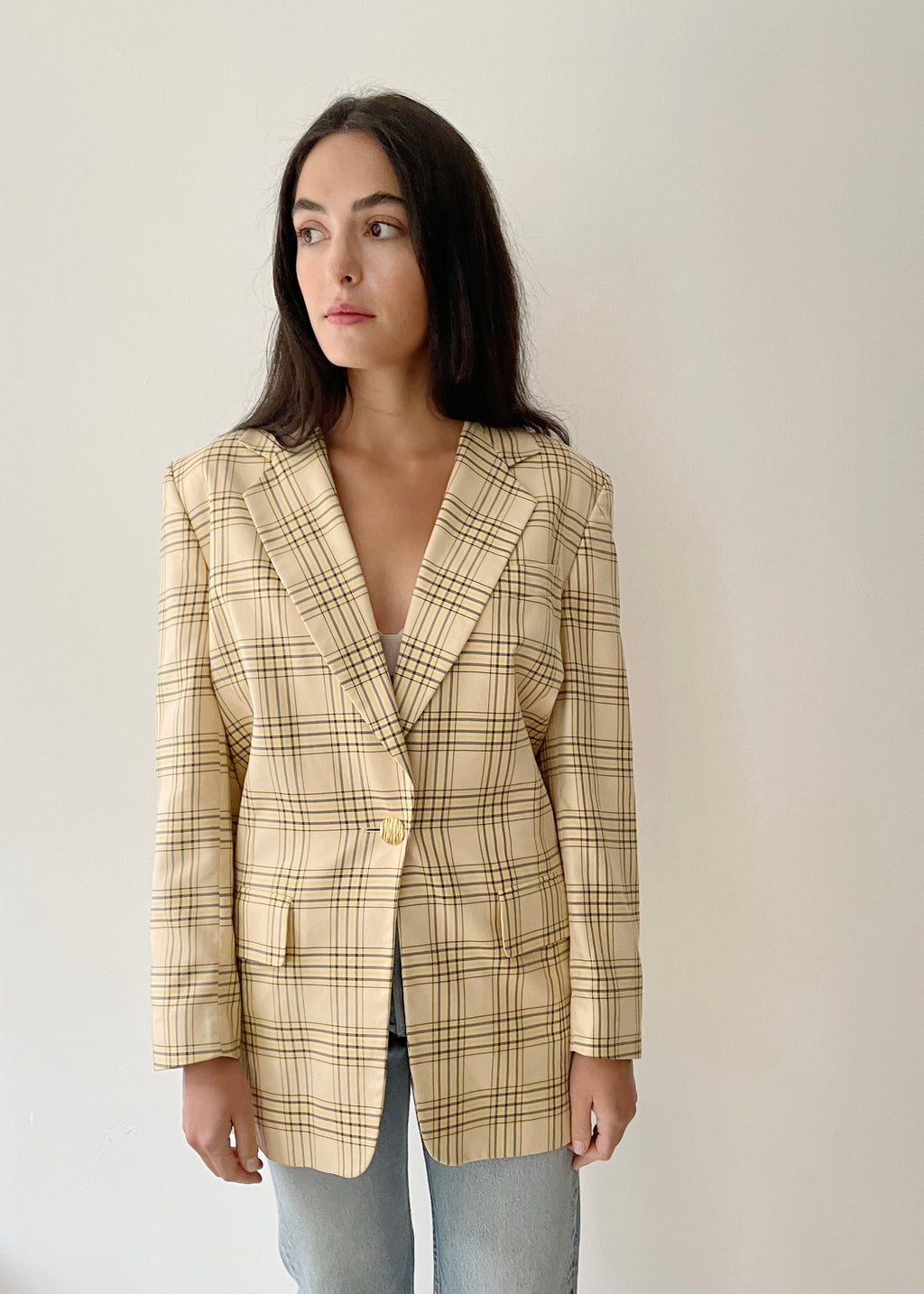 Vintage Escada Plaid Blazer