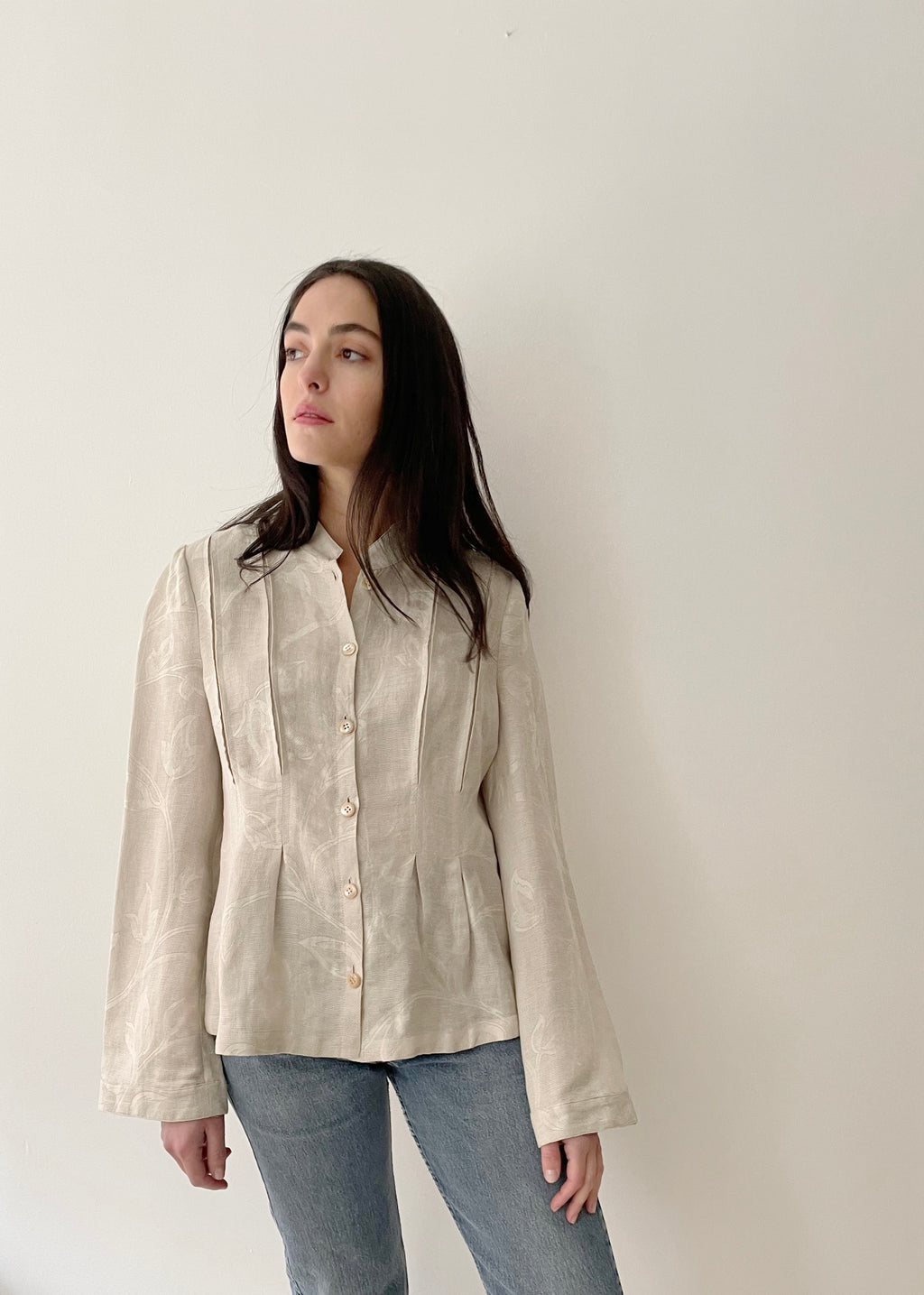 Vintage Armani Linen Button Up