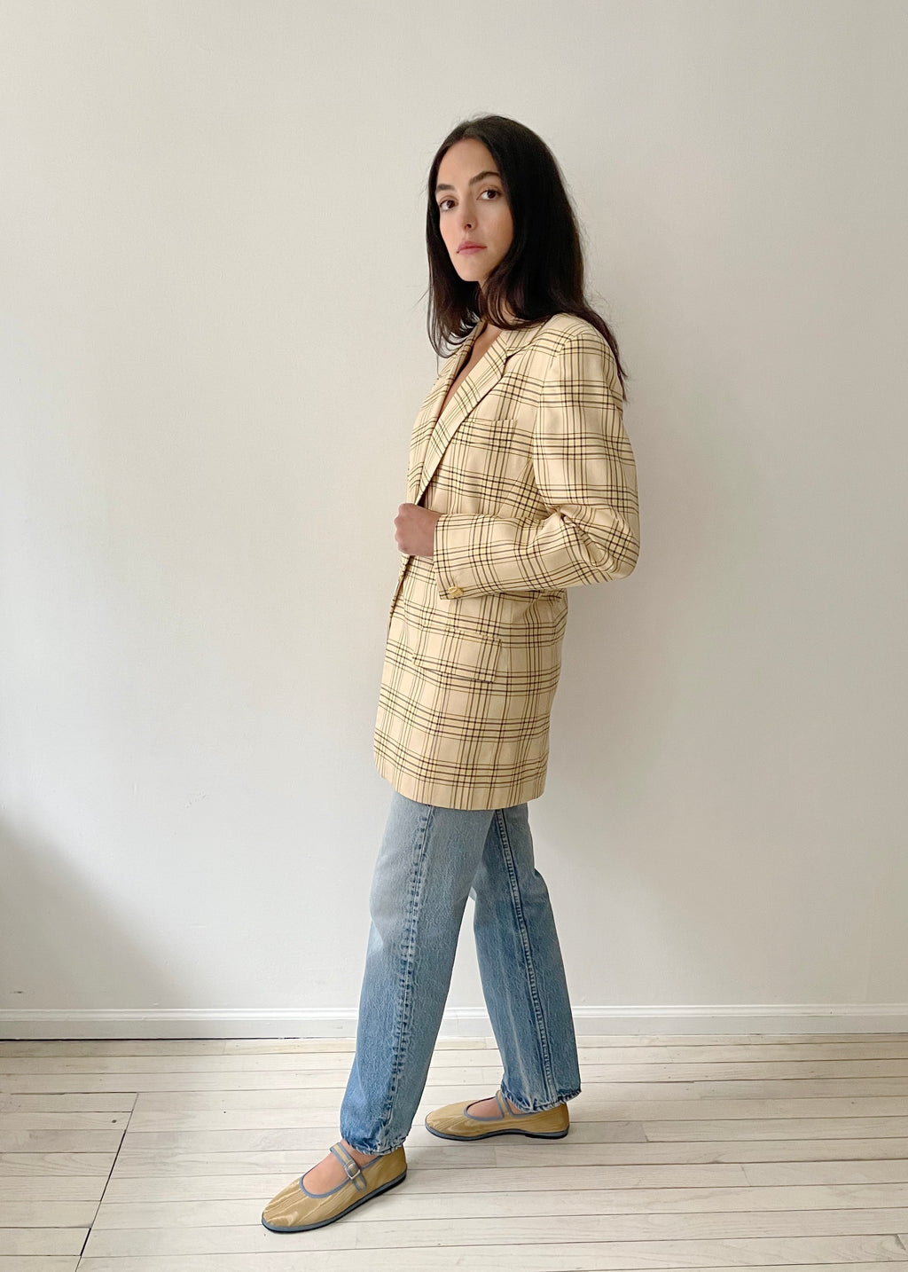 Vintage Escada Plaid Blazer