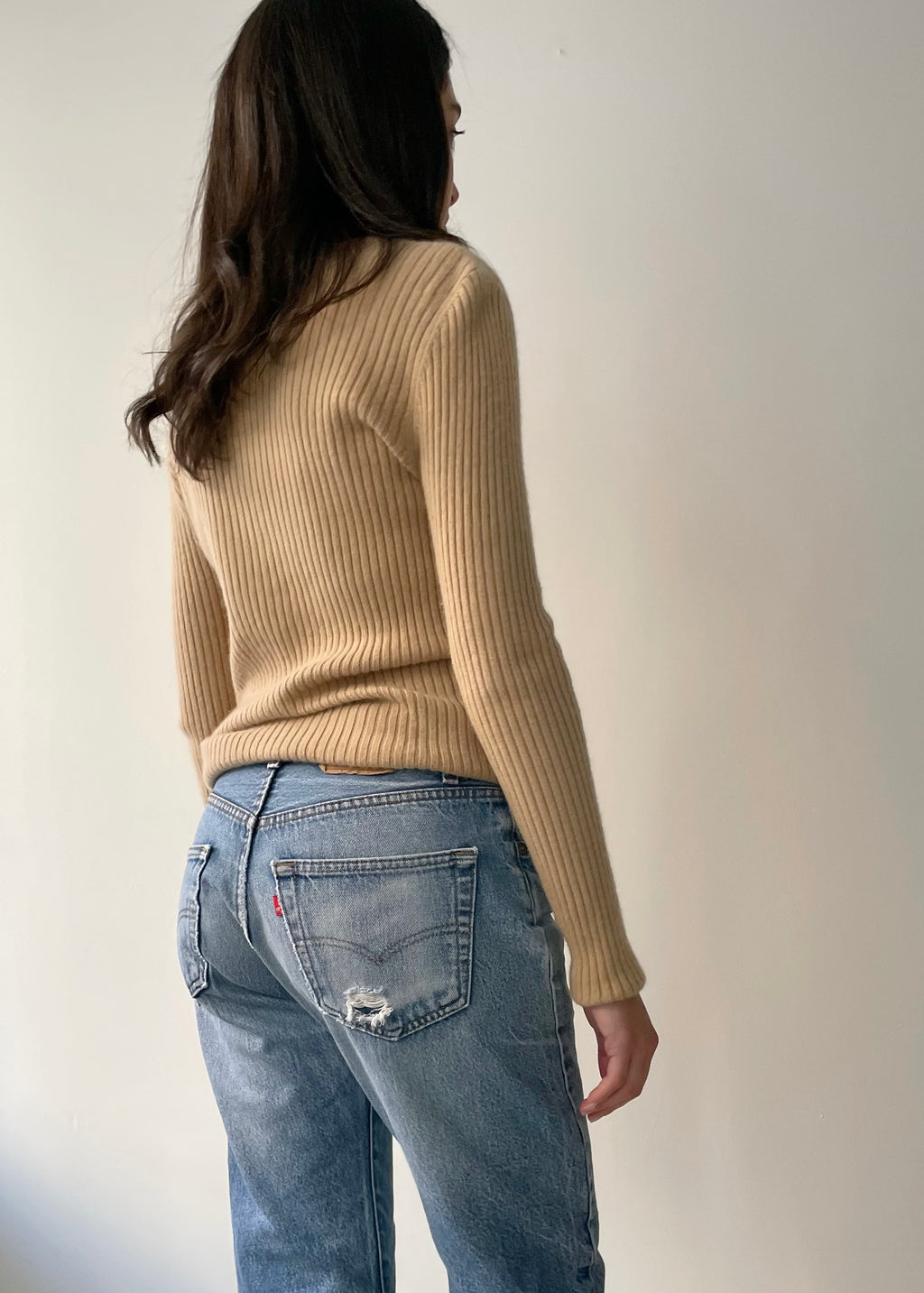 Ribbed Cashmere Pullover