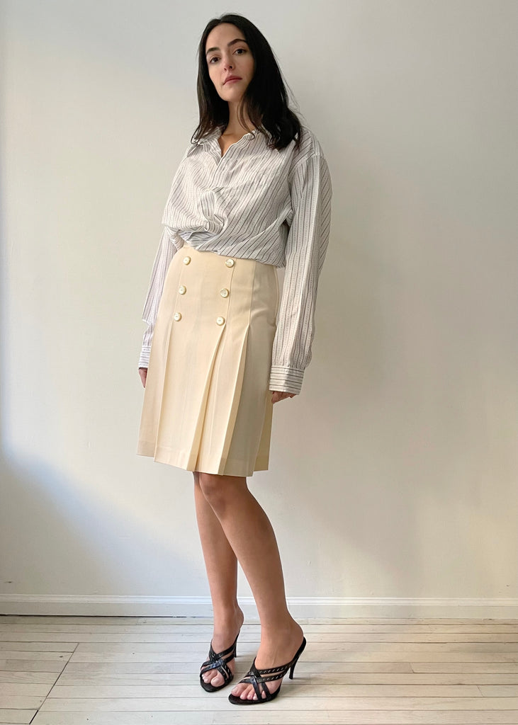 Vintage Valentino Pleated Skirt