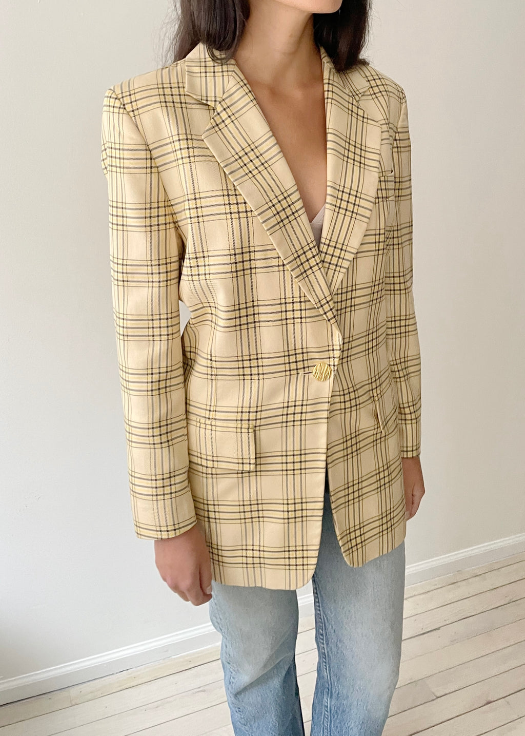 Vintage Escada Plaid Blazer