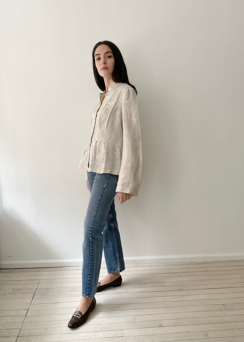 Vintage Armani Linen Button Up