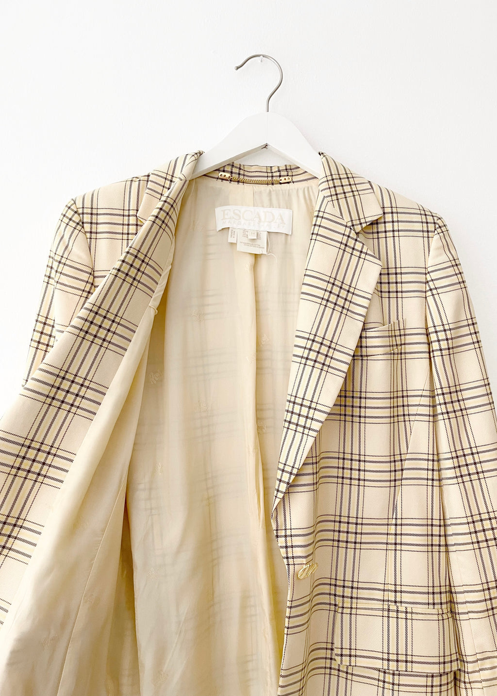 Vintage Escada Plaid Blazer