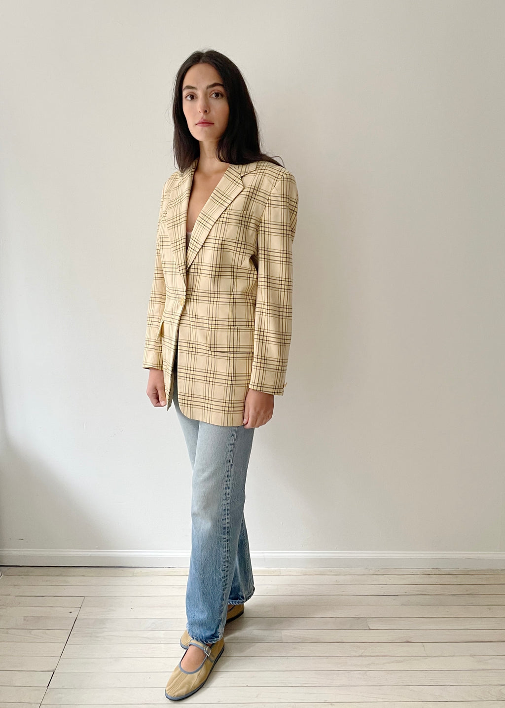 Vintage Escada Plaid Blazer
