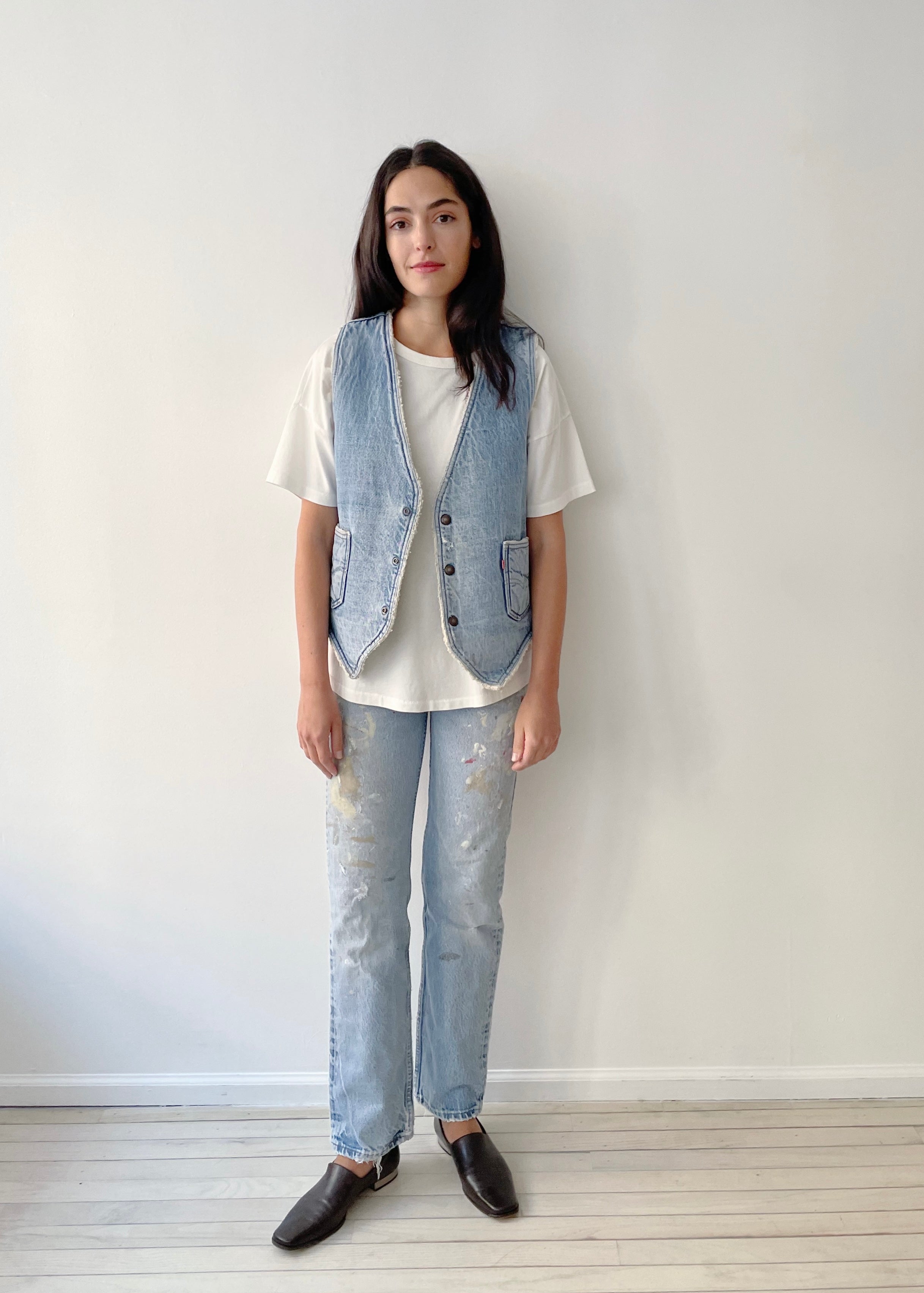Levi's Denim Shearling Vest