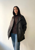 Vintage Armani Leather Coat