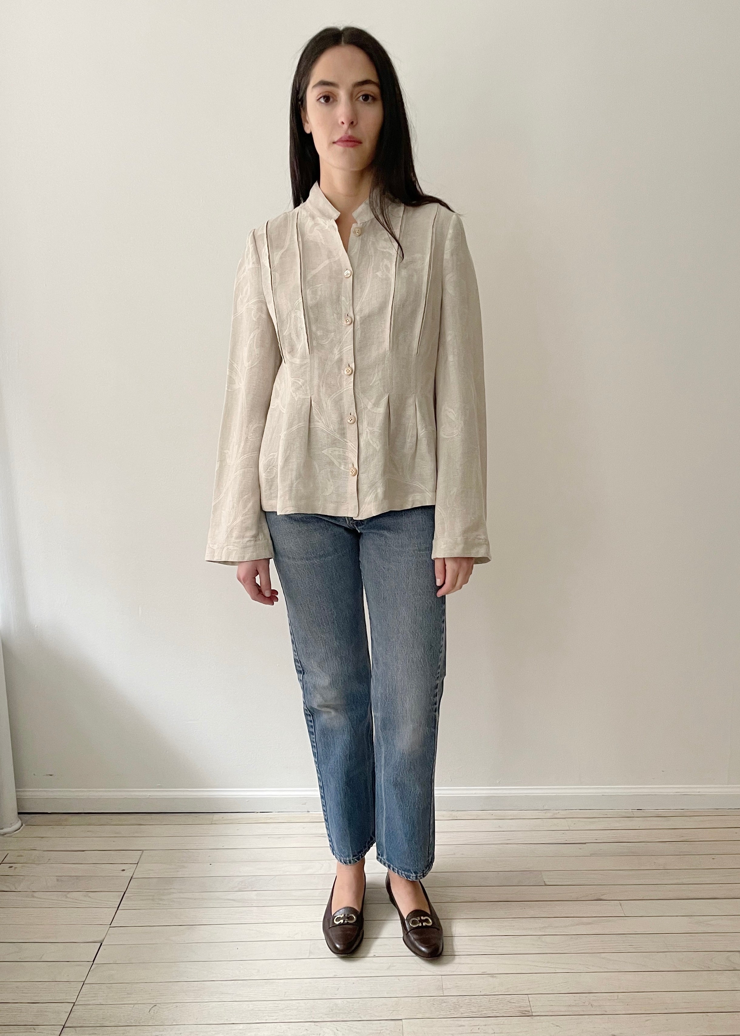 Vintage Armani Linen Button Up