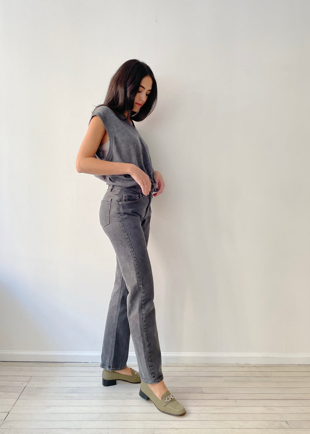 Charcoal Levi's